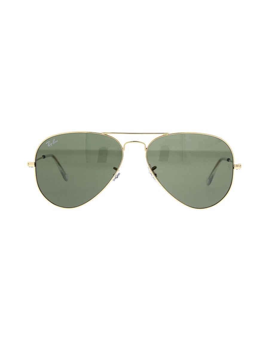 Ray-Ban Aviator Classic, gold frame, green lenses