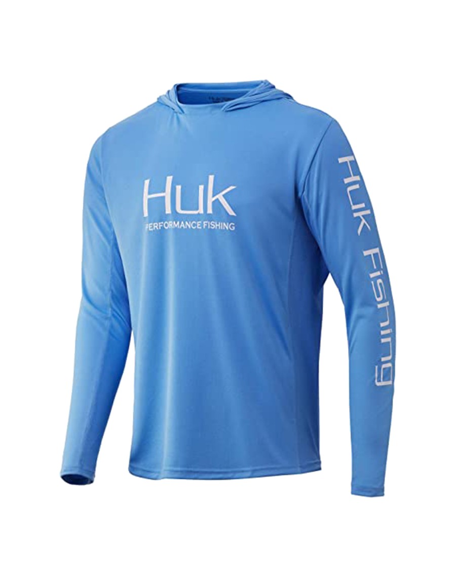 HUK Icon X sun hoodie in Carolina Blue